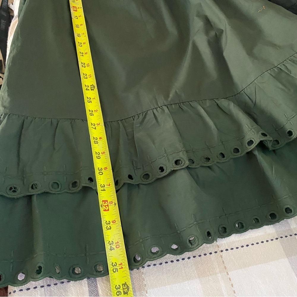 Stellah Girls  Ruffle Elegant Green Dress, size Medium with‎ pockets - Picture 10 of 11